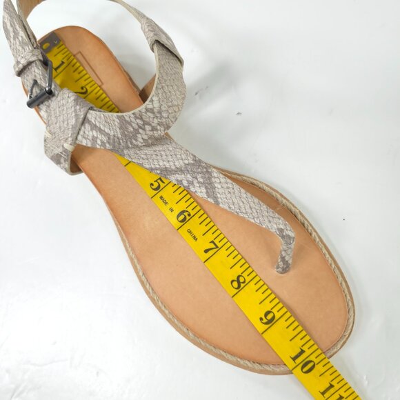 NWOB DOLCE VITA Myra GRAY Snake Print Sandals Women's Size 9 FAUX LEATHER NEW... - Picture 15 of 16